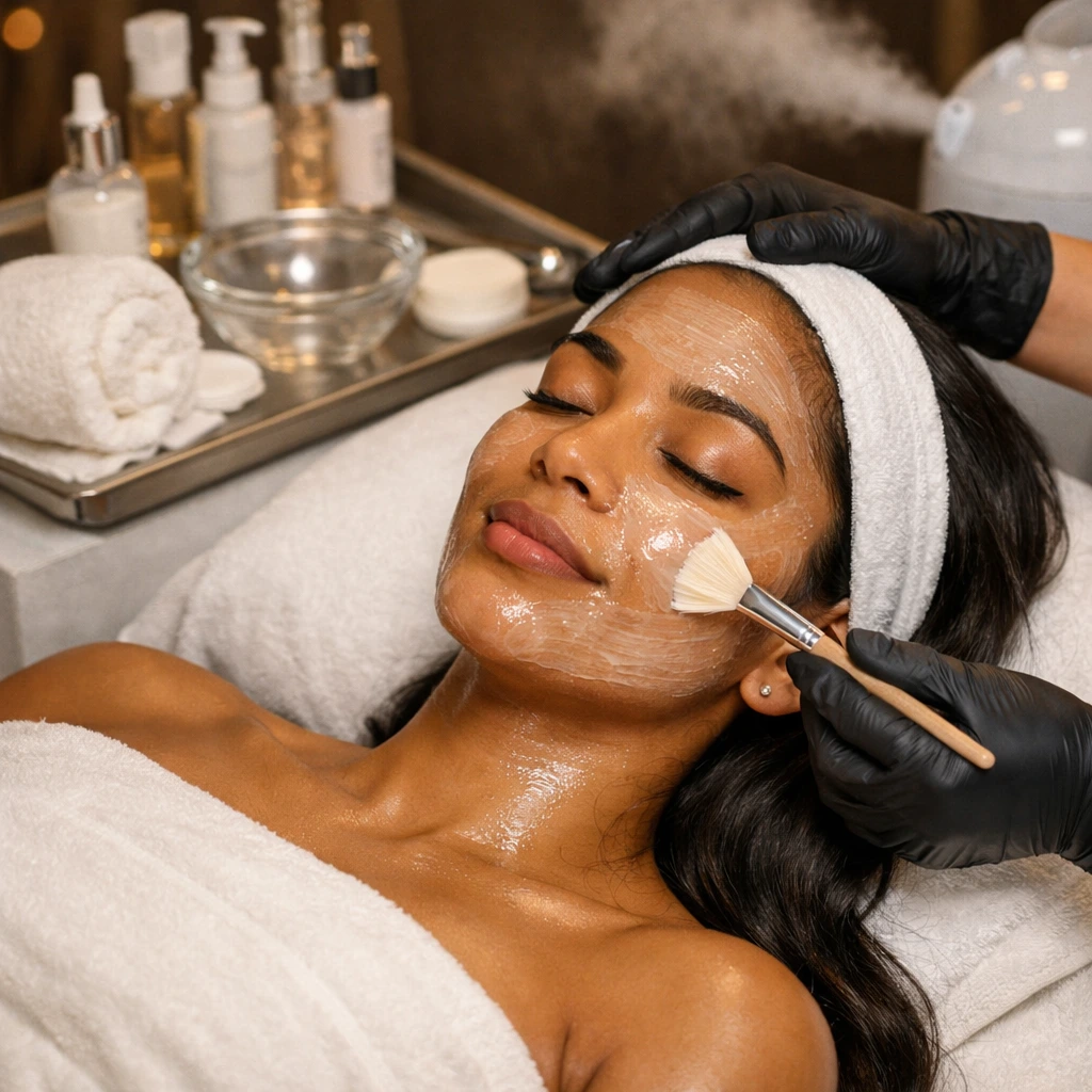 Facial Treatment treatment result at EM Lash Studio Collinsville in Collinsville, IL